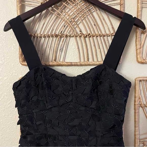 J Crew Sleeveless Sweetheart Midi Dress Black Lace Women's Sz 2 Style AC50 B22 - Picture 6 of 16